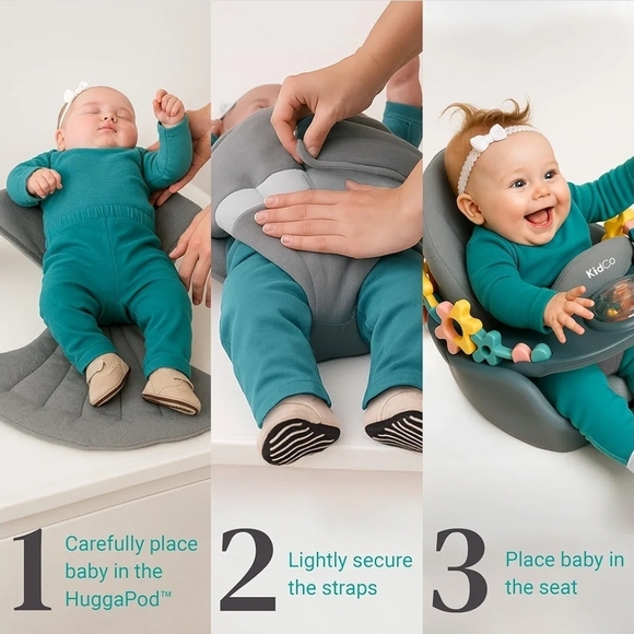 KidCo Gray Plush Baby Support Pillow - Picture 7 of 9